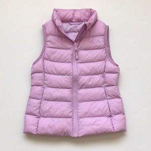 New Uniqlo Lilac Pink Puffer Vest